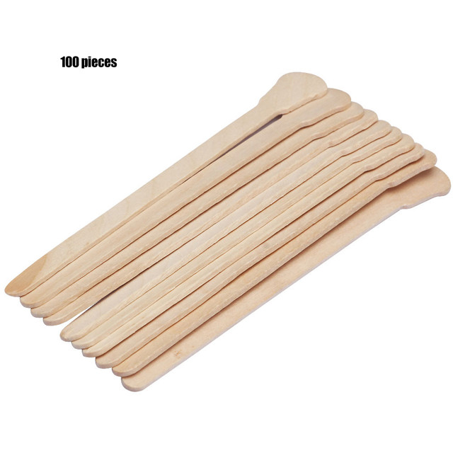 50Pcs/100Pcs Wooden Waxing Sticks Small Wax Sticks Wax Applicator Sticks  Wood Wax Spatulas Sticks for Hair Eyebrow Nose Removal - AliExpress